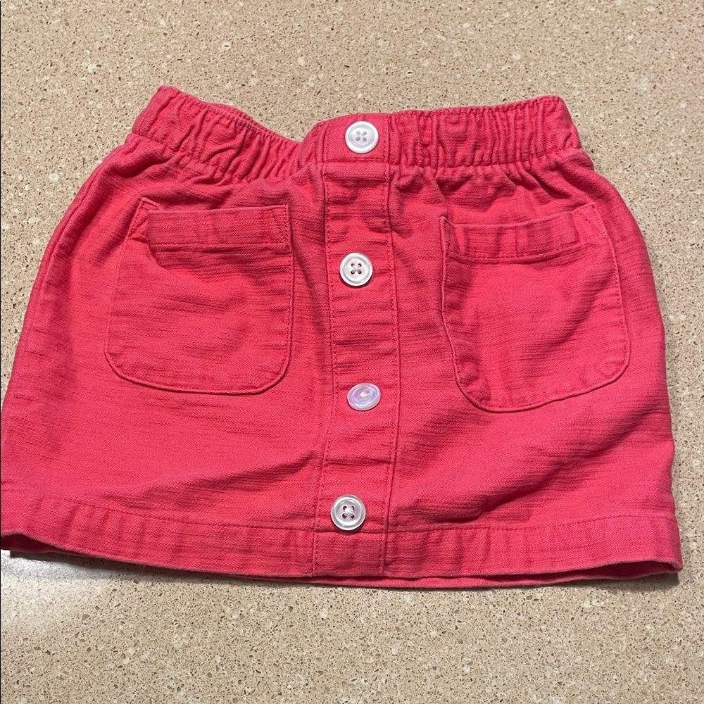 Carter's Coral Skirt with Front Pockets